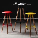 GHẾ BAR TRÒN 3 CHÂN MẶT NHỰA