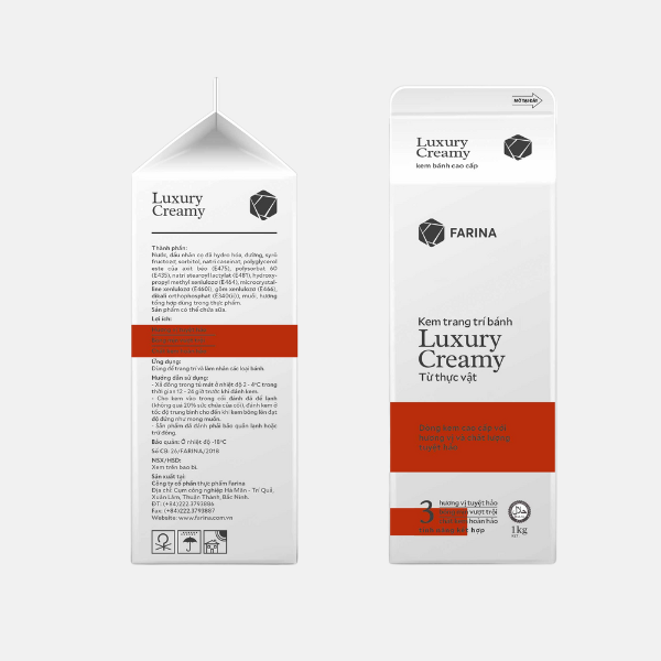 Kem Trang Trí Bánh Luxury Creamy, Farina | Hộp 907g