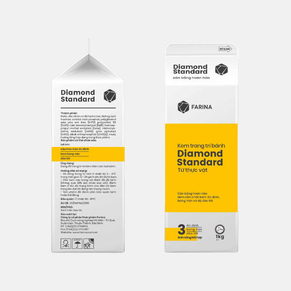 Kem Trang Trí Bánh Diamond Standard, Farina | Hộp 907g