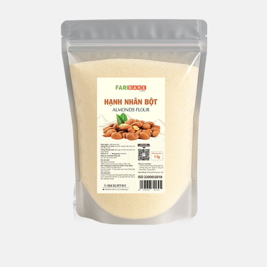Hạnh nhân bột Faribake, Farina | Túi 1kg