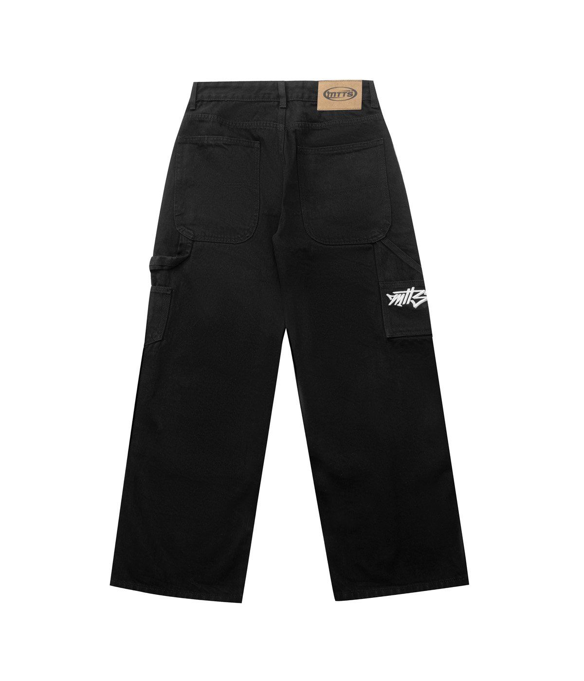  MTTS DOUBLE KNEE BLACK JEANS 