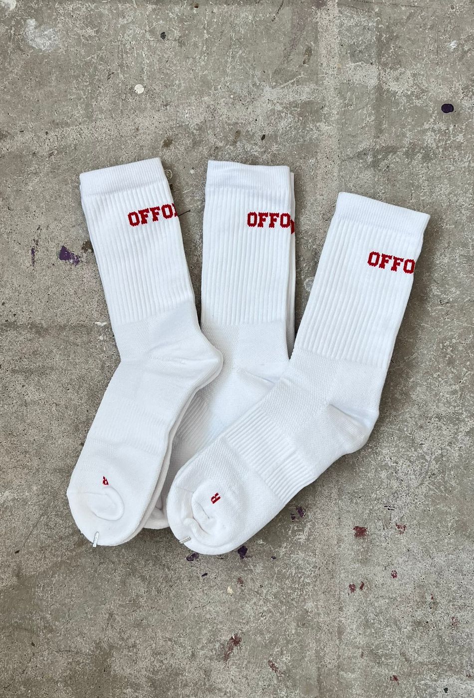  OFFONOFF EVERYDAY SOCKS PACK ( 3PCS ) / WHITE 