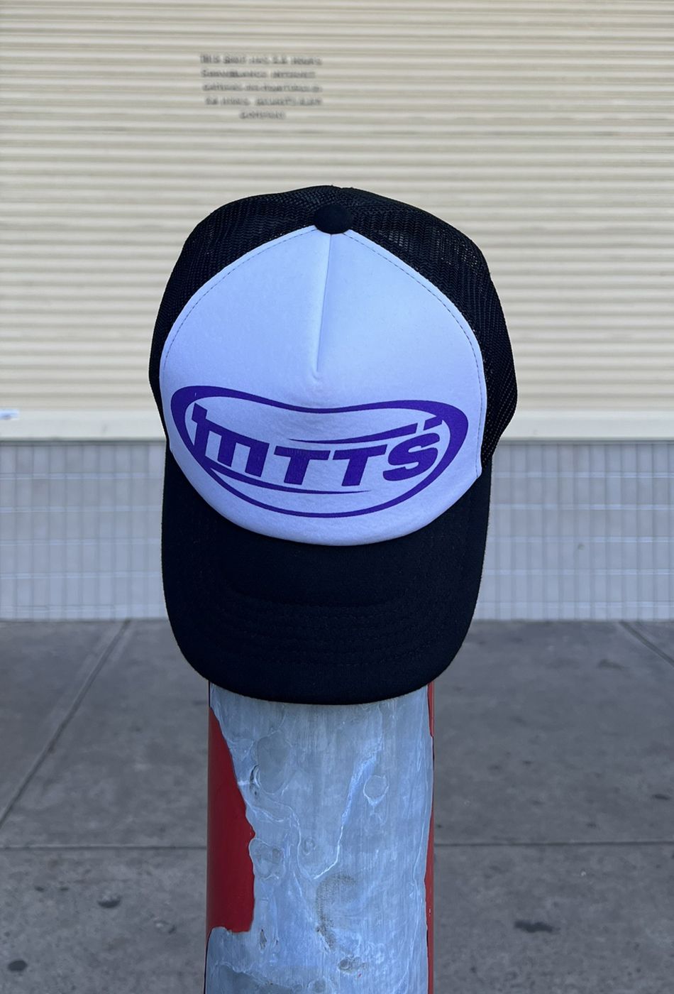  MTTS LOGO TRUCKER CAP - BLACK/WHITE 