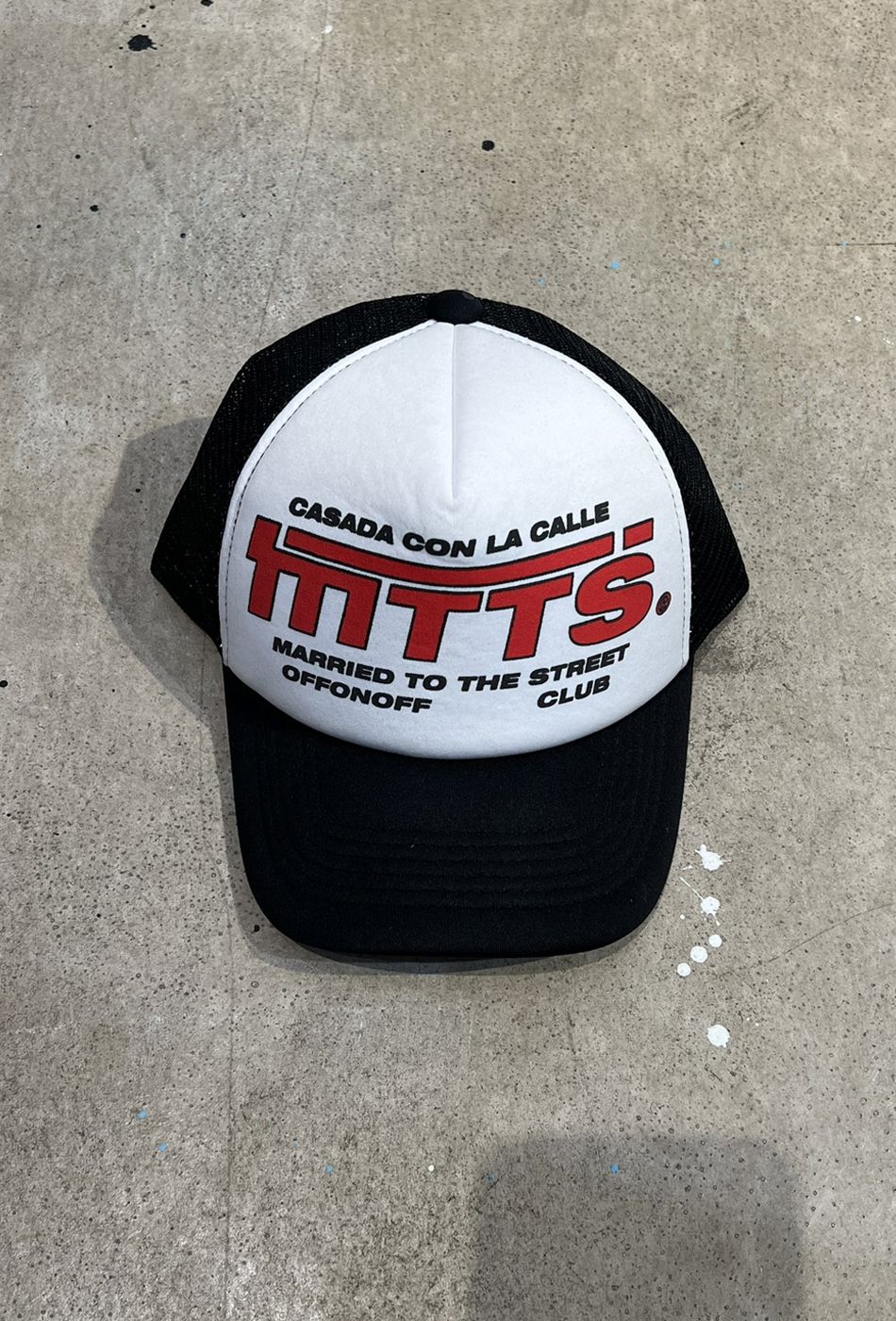  BCL MTTS TRUCKER CAP - BLACK/WHITE 