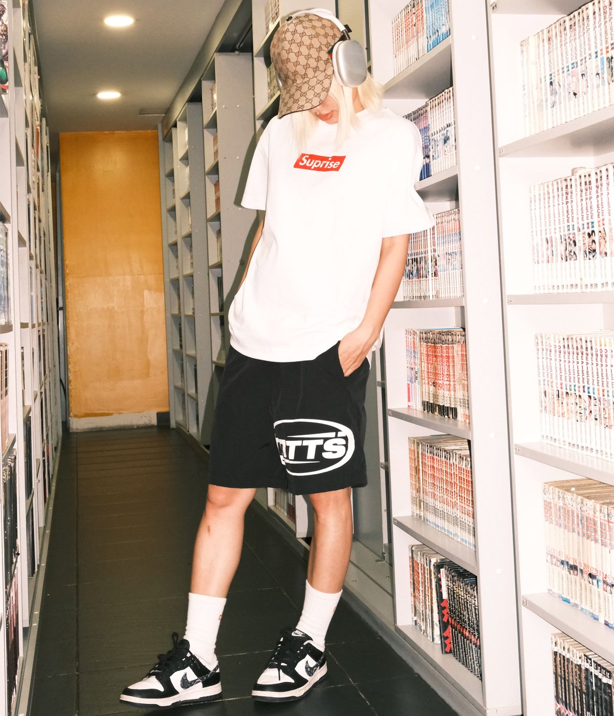  MTTS LOGO NILON SHORT / BLACK 