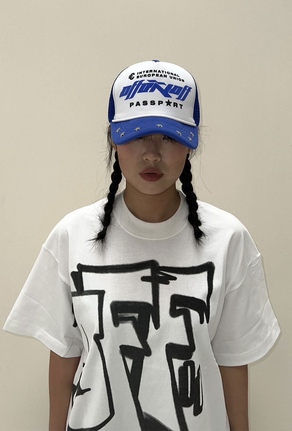  OFFONOFF EU TRUCKER CAP - BLUE/WHITE 