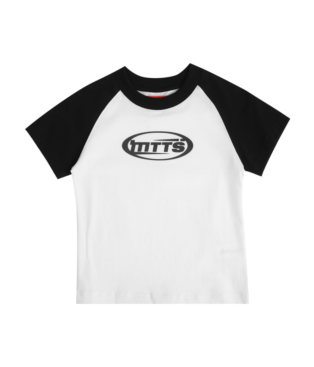  MTTS RAGLAN BABYTEE White/Black 