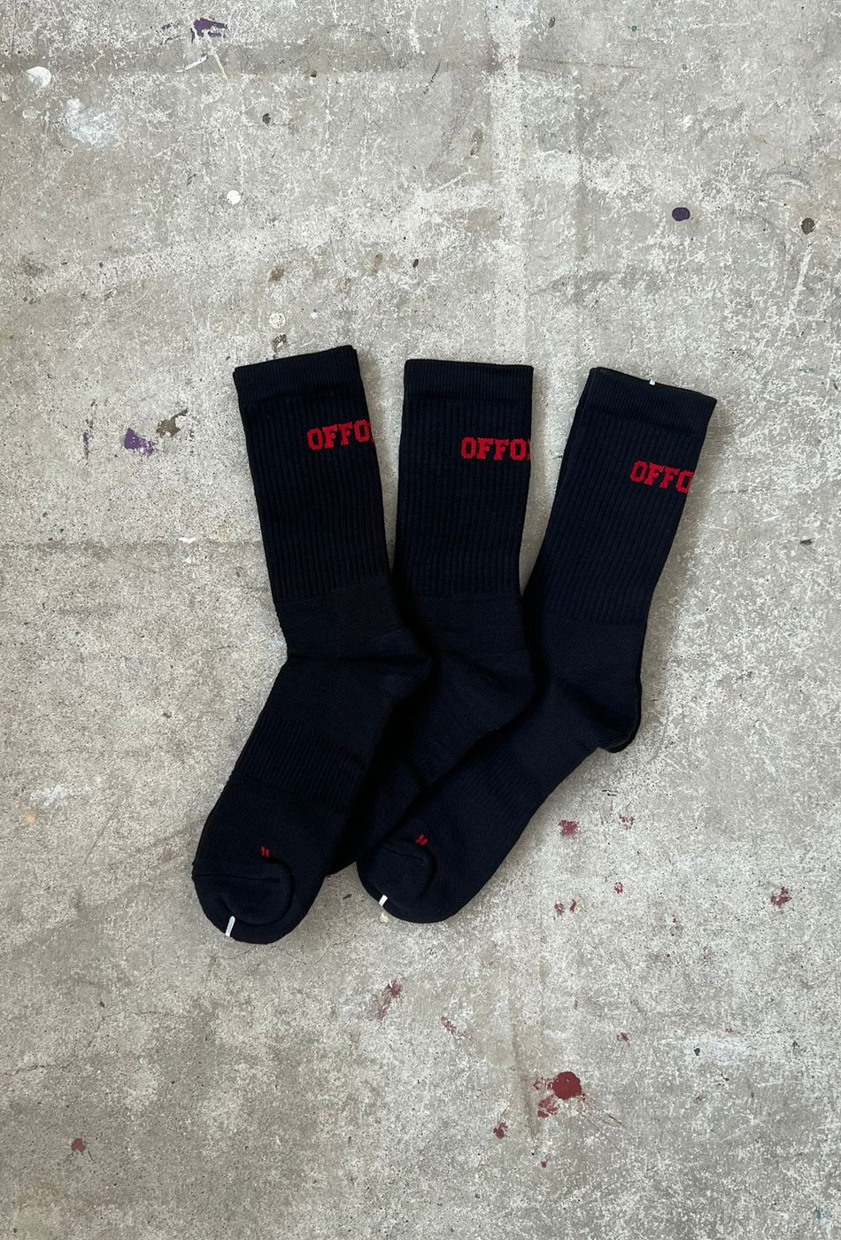  OFFONOFF EVERYDAY SOCKS PACK ( 3 PCS ) / BLACK 