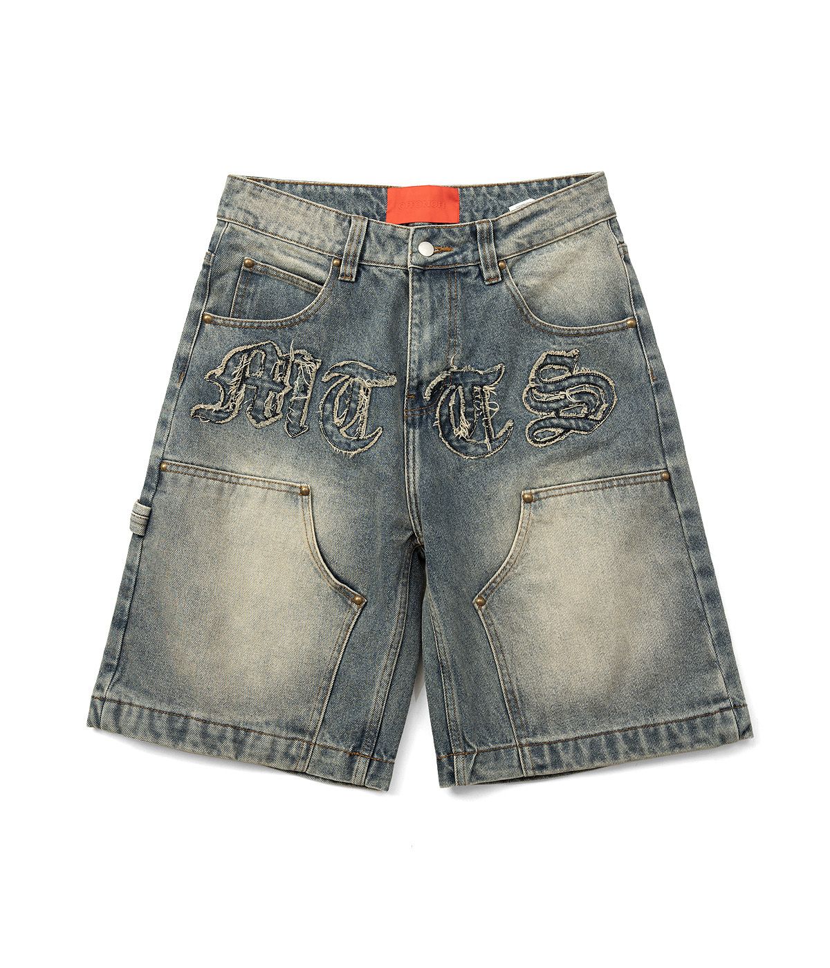  PATCH DENIM SHORT 