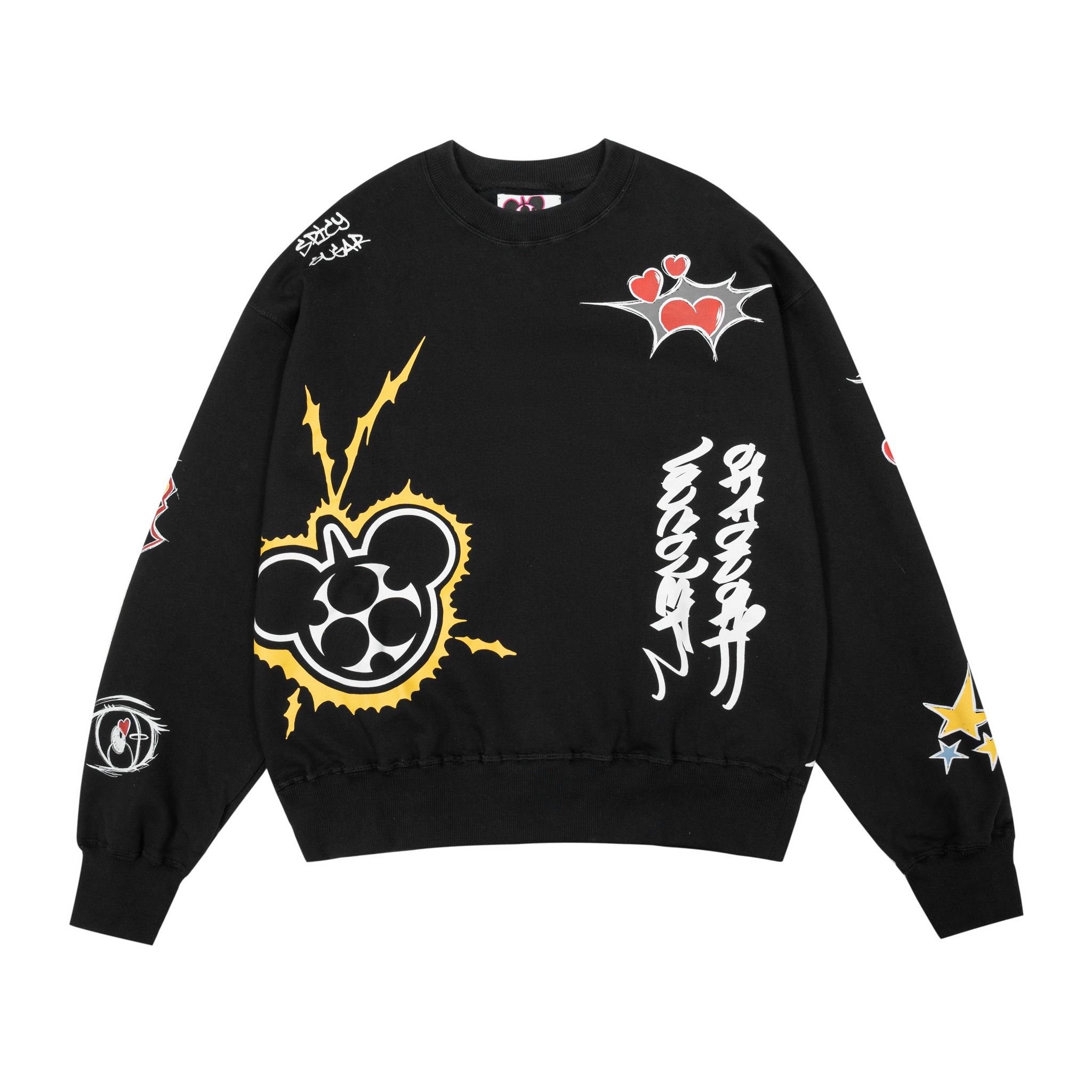  LICKED COLLAB SWEATER BLACK 