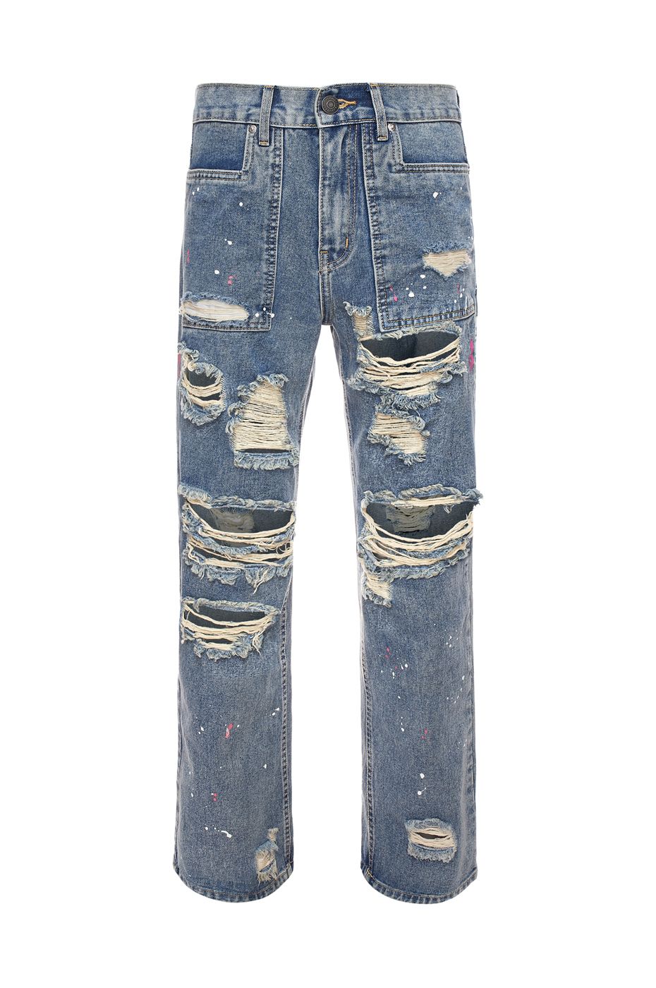  OFFONOFF RIPPED JEAN/BLUE 