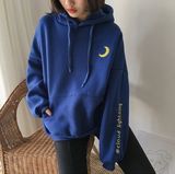  ÁO HOODIE NÓN UNISEX NAM NỮ THỜI TIẾT MÂY TRĂNG TRỜI 