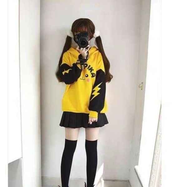 ÁO HOODIE NÓN UNISEX NAM NỮ PIKACHU