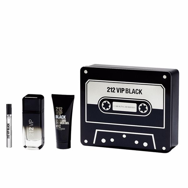  Carolina Herrera 212 Vip Black Men Gift Set 