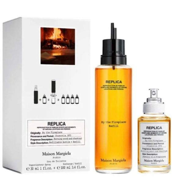  Set Nước Hoa Maison Margiela Replica BY THE FIREPLACE EDT Spray 30ml + 100ml Refill 