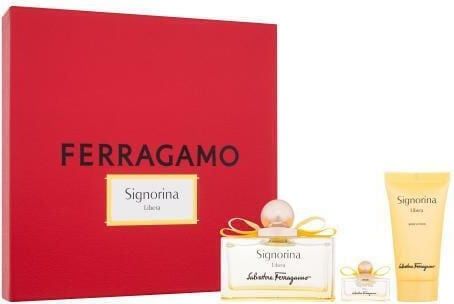  Gift Set Salvatore Ferragamo Signorina Libera  (100ml + 10ml + Body Lotion 75ml) 