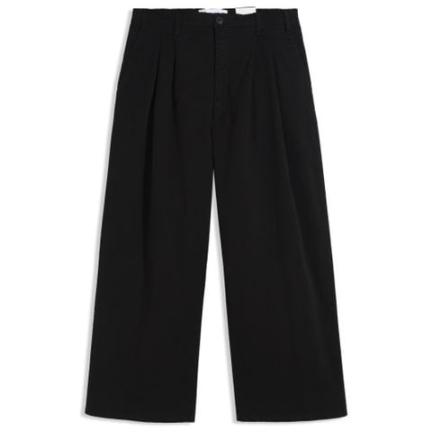  Quần Khaki Nam Trơn Ống Rộng Form Wide Leg 2401022 