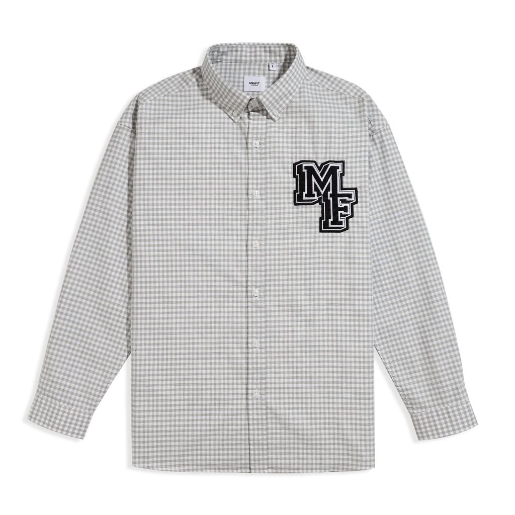  Áo Sơ Mi Tay Dài Cotton Caro Form Oversize 2311024 