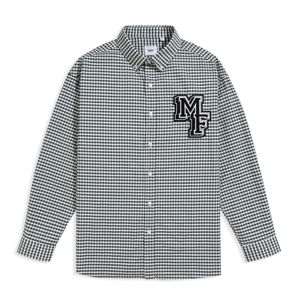  Áo Sơ Mi Tay Dài Cotton Caro Form Oversize 2311024 