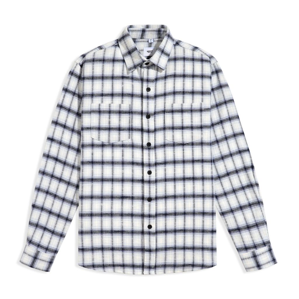  Áo Sơ Mi Tay Dài Cotton Caro Form Regular 2412003 