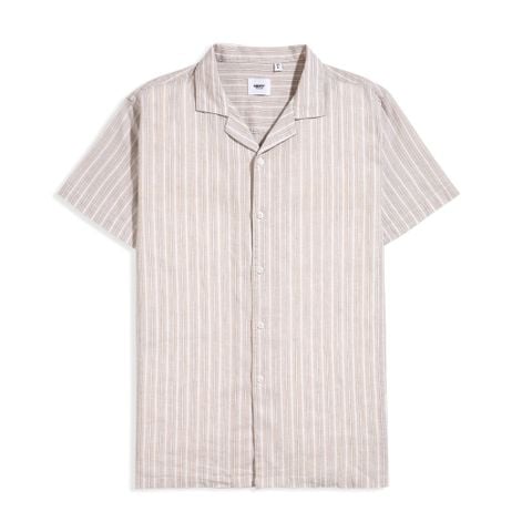 Áo Sơ Mi Tay Ngắn Linen Kẻ sọc Form Regular 2409008