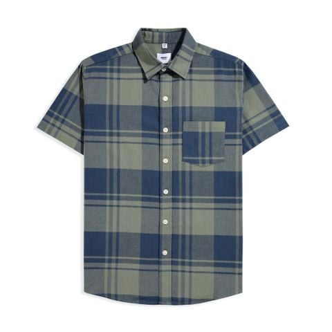  Áo Sơ Mi Tay Ngắn Cotton Caro Form Regular 2412004 