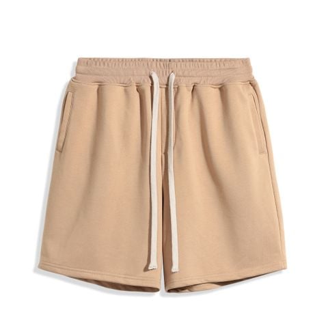 Quần Short Cotton Trơn Form Regular 2412011