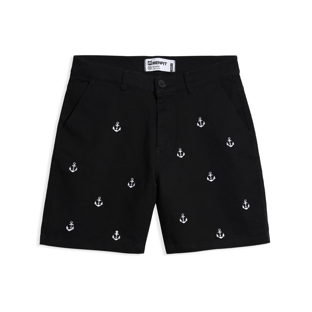  Quần Short Cotton Thêu Form Slimfit 2409002 
