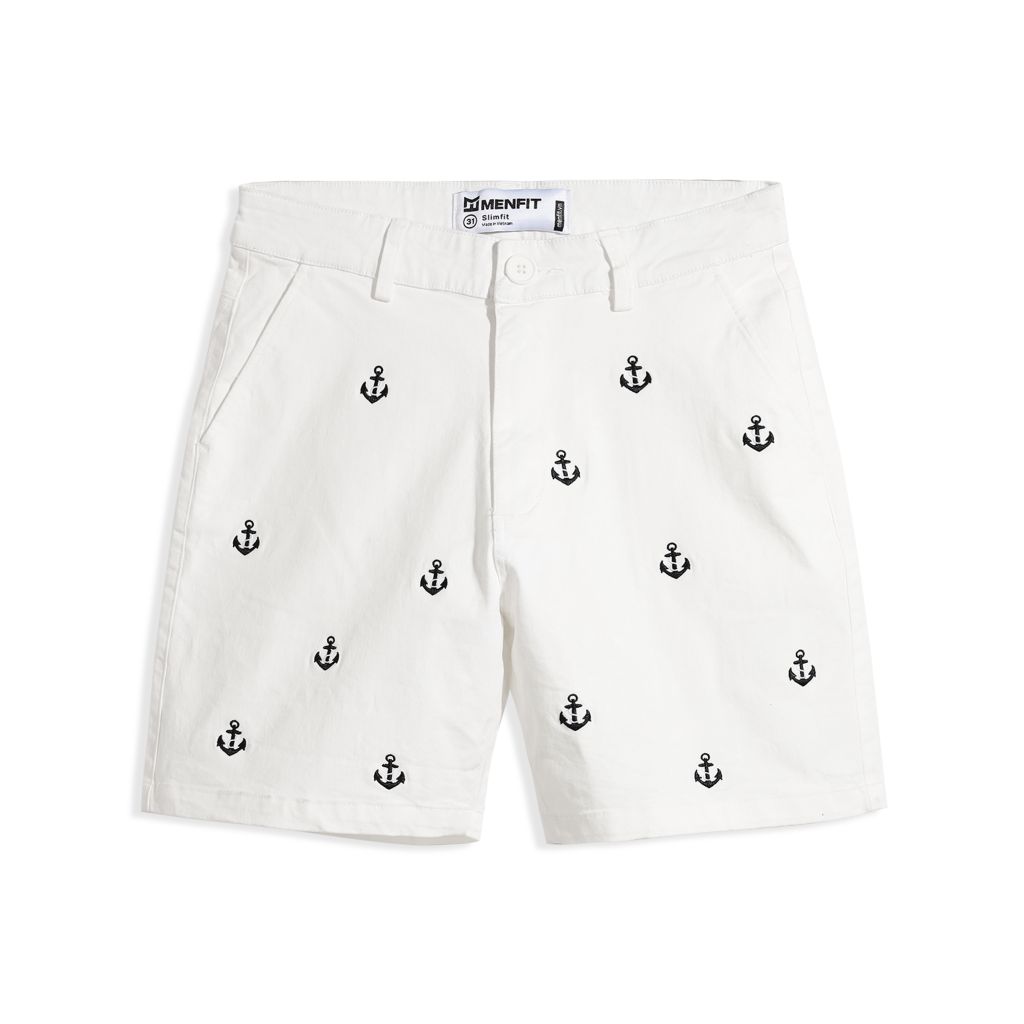  Quần Short Cotton Thêu Form Slimfit 2409002 