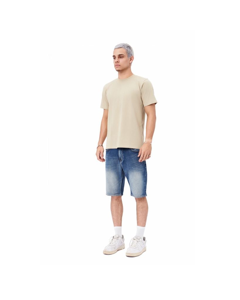  Quần Short Jean Trơn Form Regular 2307008 