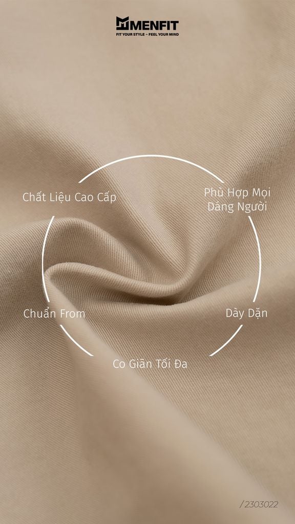  Quần Short Nam Kaki Trơn Form Slimfit 2303022-12-Str 