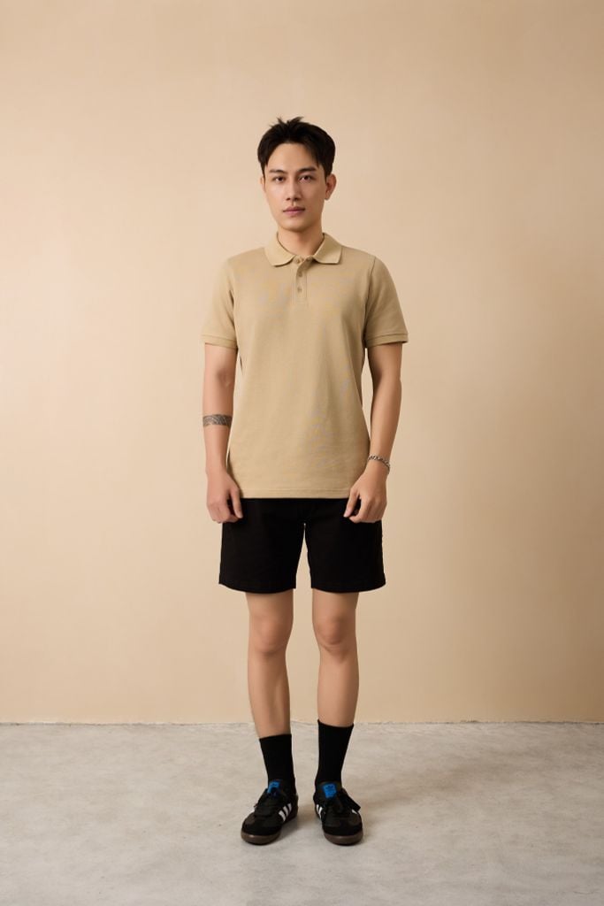  Áo Polo Cotton Trơn Form Slimfit 2410002 