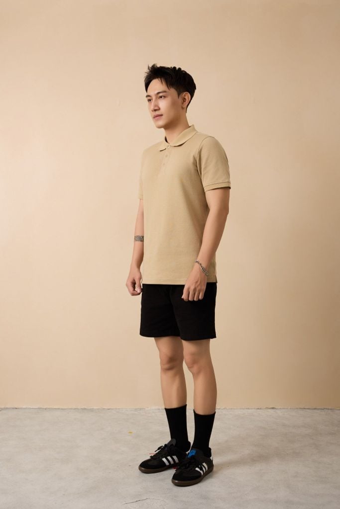  Áo Polo Cotton Trơn Form Slimfit 2410002 