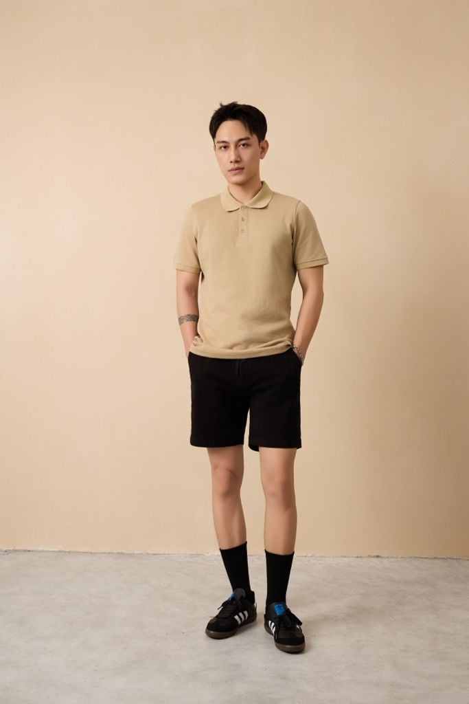 Áo Polo Cotton Trơn Form Slimfit 2410002 