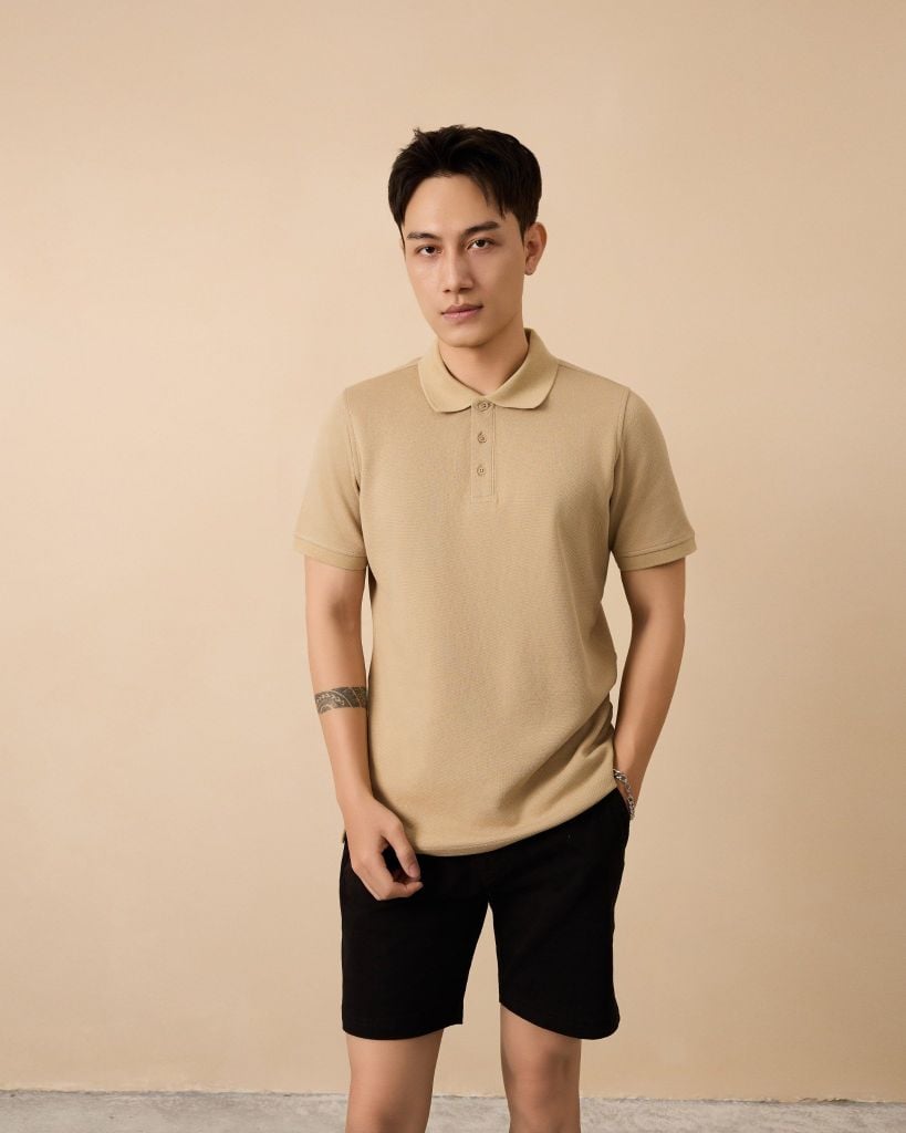  Áo Polo Cotton Trơn Form Slimfit 2410002 