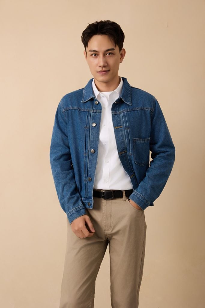  Quần Jean Nam Trơn Form Regular 2402009 