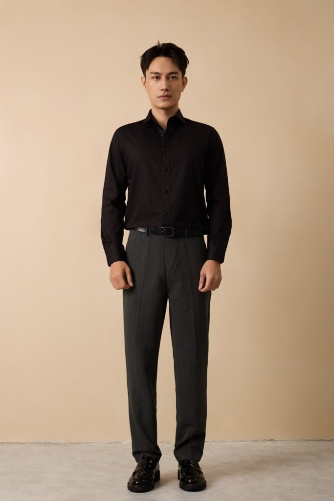  Quần Tây Nam Cotton Trơn Form Slimfit S8976-6 