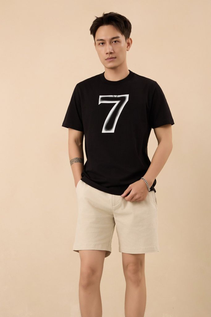  Quần Short Nam Kaki Trơn Form Slimfit 2303022-12-Str 