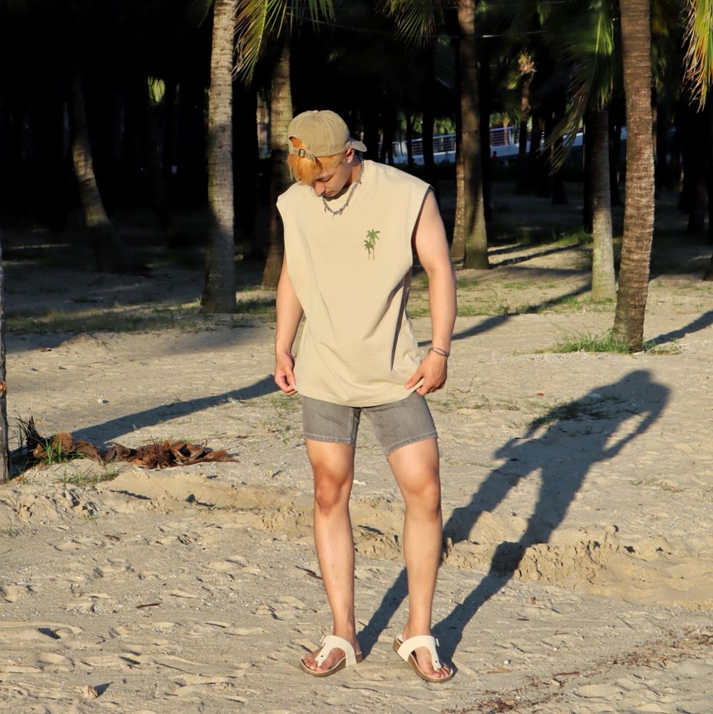  Áo Ba lỗ Nam Cotton In Form Oversize 2310043 