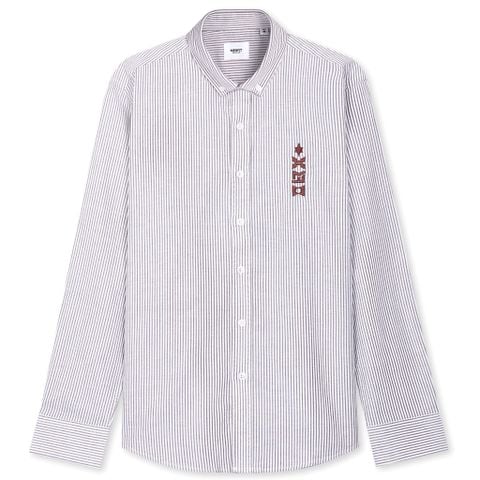 Áo Sơ Mi Nam Tay Dài Cotton Thêu form Regular 2307004