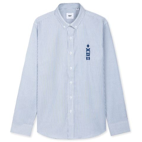 Áo Sơ Mi Nam Tay Dài Cotton Thêu form Regular 2307004