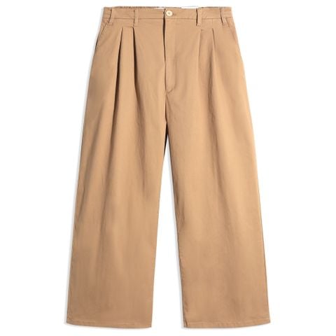 Quần Khaki Nam Trơn Ống Rộng Form Wide Leg 2401022