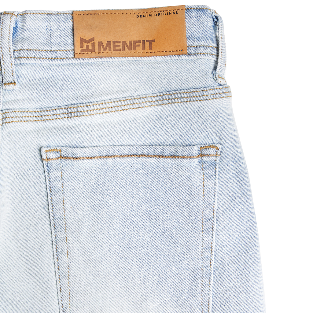  Quần Short Jean Trơn Form Regular 2307011 