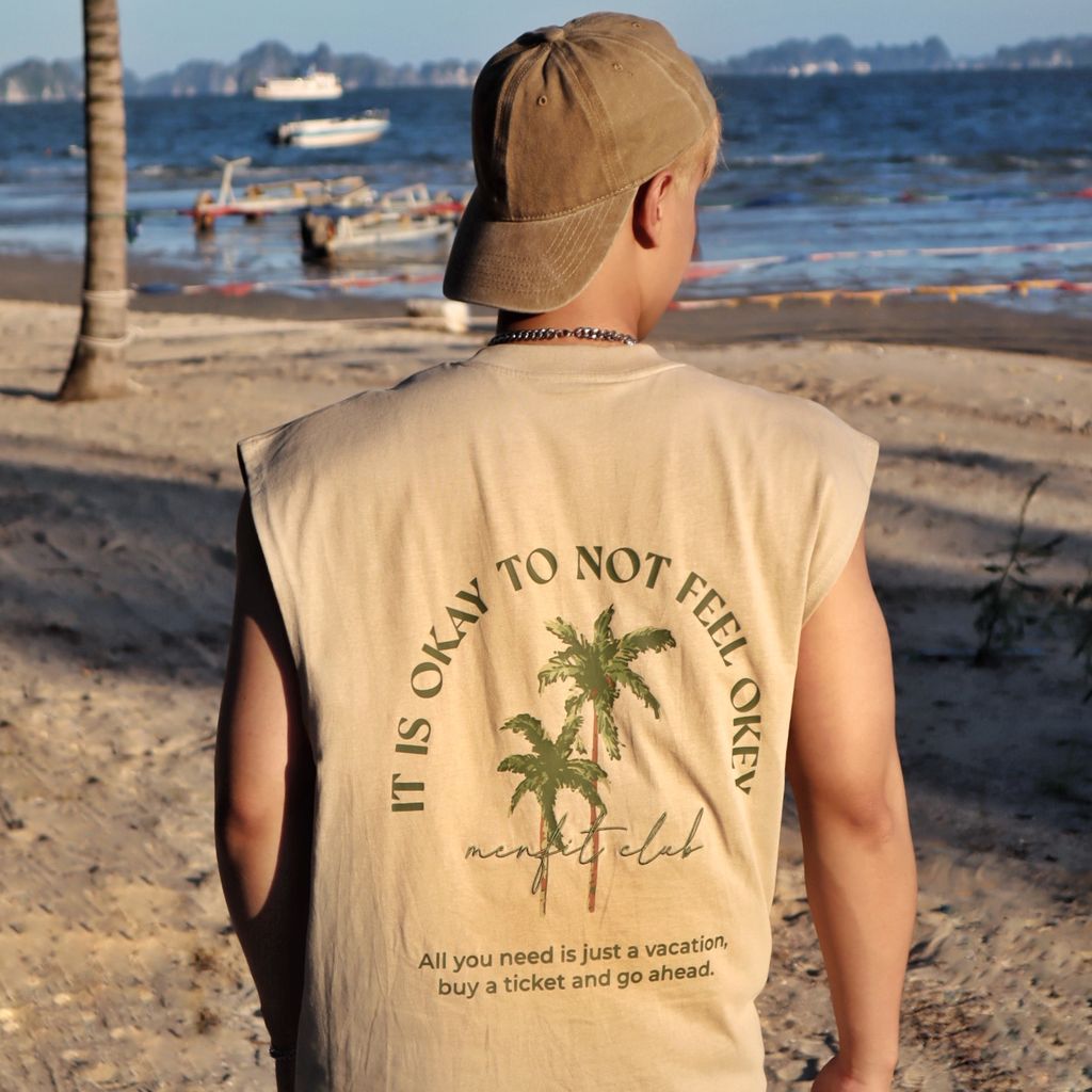  Áo Ba lỗ Nam Cotton In Form Oversize 2310043 