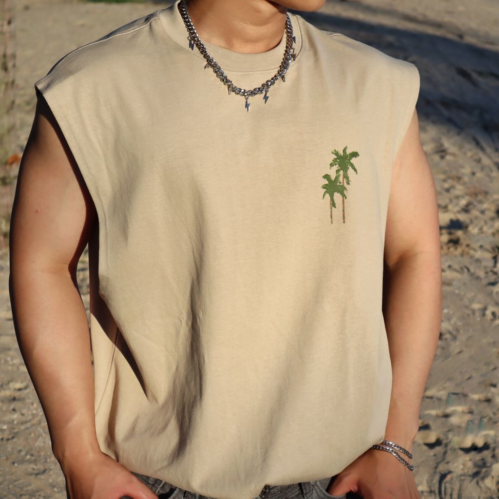  Áo Ba lỗ Nam Cotton In Form Oversize 2310043 