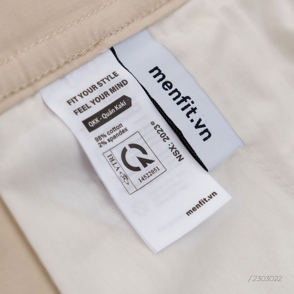  Quần Short Nam Kaki Trơn Form Slimfit 2303022-12-Str 