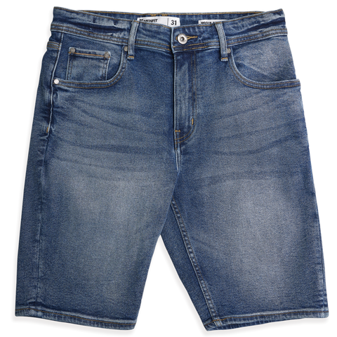  Quần Short Jean Trơn Form Regular 2307008 