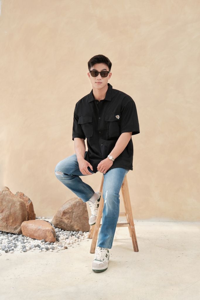  Áo Sơ Mi Tay Ngắn Cotton 2405057 