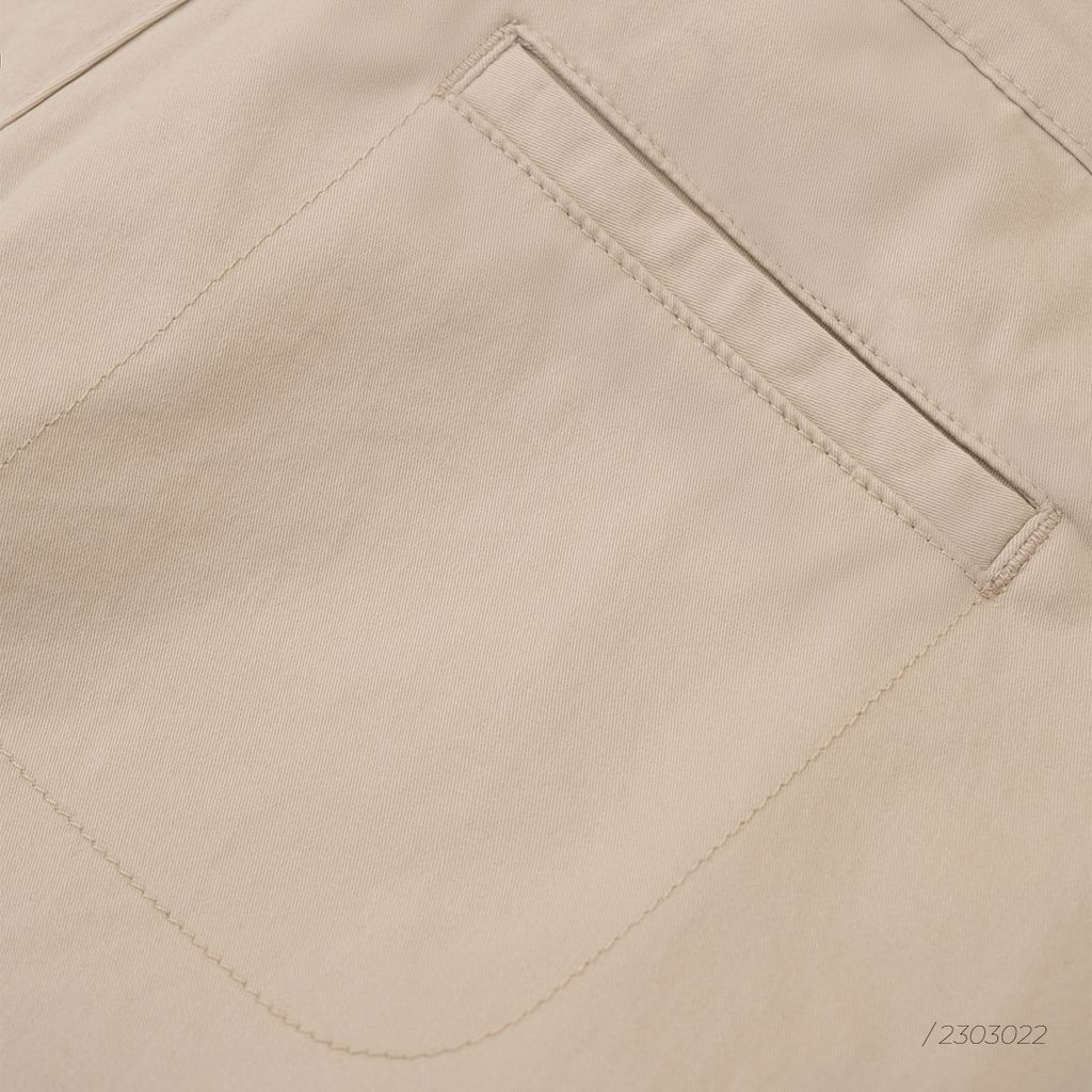  Quần Short Nam Kaki Trơn Form Slimfit 2303022-12-Str 