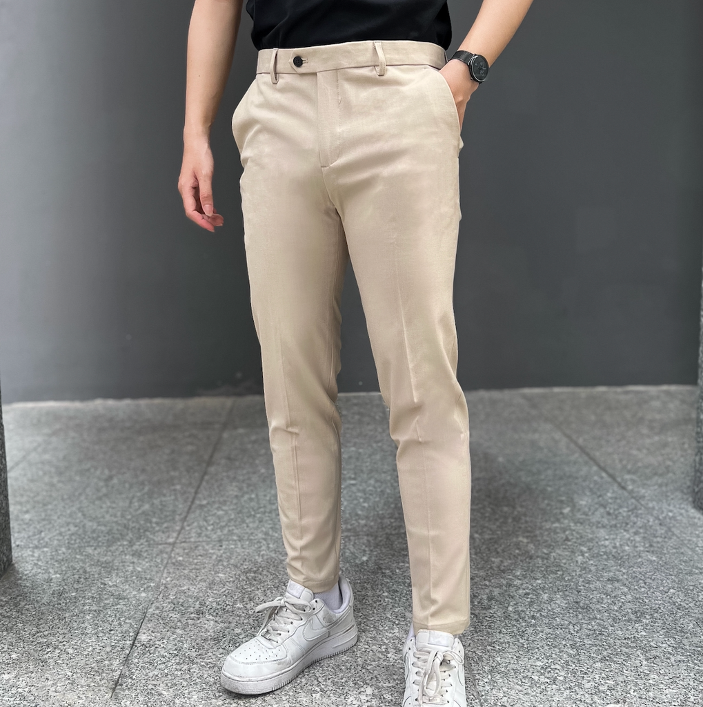  Quần Tây Nam Cotton Trơn Form Slimfit 91099-93-A TU 